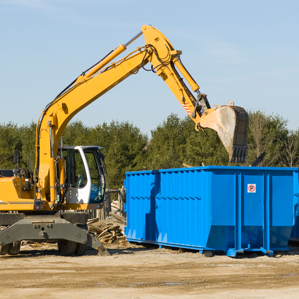 can i choose the location where the residential dumpster will be placed in Brazeau WI